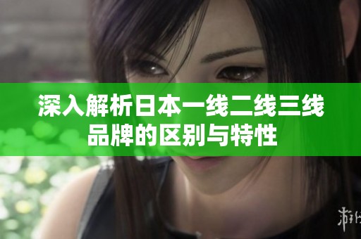 深入解析日本一线二线三线品牌的区别与特性