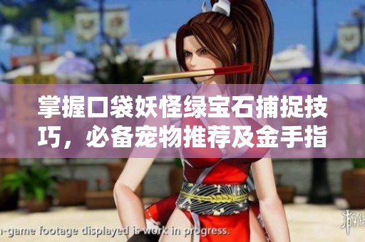 掌握口袋妖怪绿宝石捕捉技巧，必备宠物推荐及金手指使用攻略分享