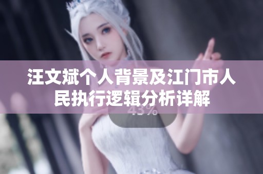 汪文斌个人背景及江门市人民执行逻辑分析详解
