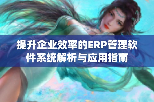 提升企业效率的ERP管理软件系统解析与应用指南