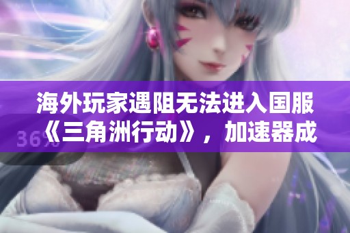海外玩家遇阻无法进入国服《三角洲行动》，加速器成解决之道